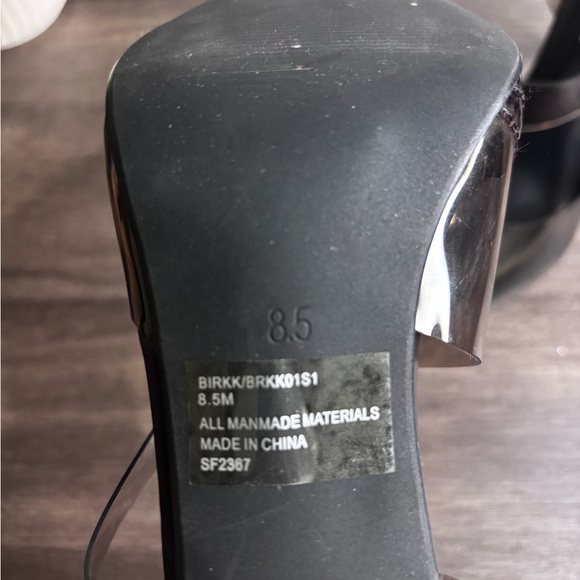 Steve Madden Black and Clear Heels - Picture 8 of 10